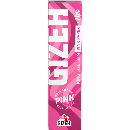 Gizeh Pink King Size Slim Papers + Tips - Box of 26 Cheap Online
