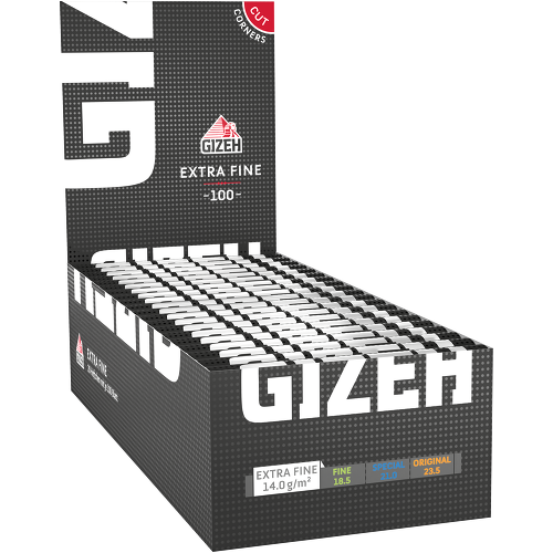 Gizeh Black Extra Fine – 100 Papers (Box of 20)