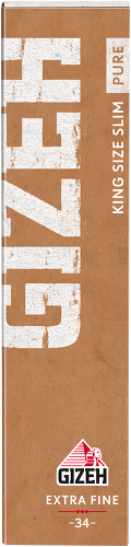 Gizeh Pure King Size Slim – 33 Papers Organic Hemp (Box of 25)