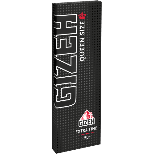 Gizeh Black Papers Queen Size Extra Fine - Box of 25 booklets, 50 sheets each
