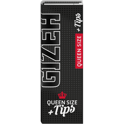 Gizeh Black Queen Size Rolling Papers + Tips (26 Packs of 50) - Miakauf Top Price