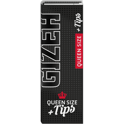 Gizeh Black Queen Size Rolling Papers + Tips (26 Packs of 50) - Miakauf Top Price