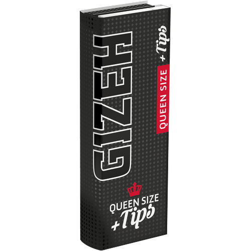 Gizeh Black Queen Size Rolling Papers + Tips (26 Packs of 50) - Miakauf Top Price