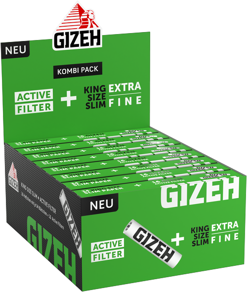 Gizeh Combi Pack Black – King Size Slim 34 Papers + 16 Filters – Cheap