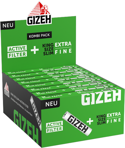 Gizeh Combi Pack Black – King Size Slim 34 Papers + 16 Filters – Cheap