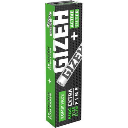 Gizeh Combi Pack Black – King Size Slim 34 Papers + 16 Filters – Cheap