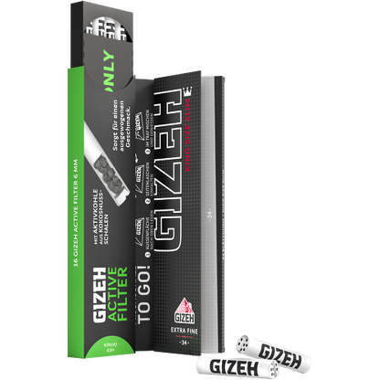 Gizeh Combi Pack Black – King Size Slim 34 Papers + 16 Filters – Cheap
