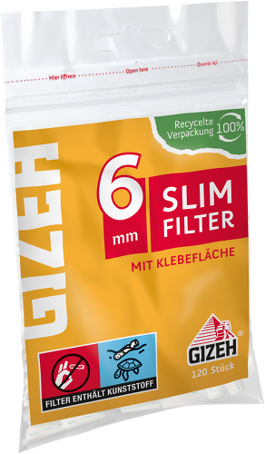 Gizeh Slim Filter 6mm with Adhesive – 20x120 – Affordable