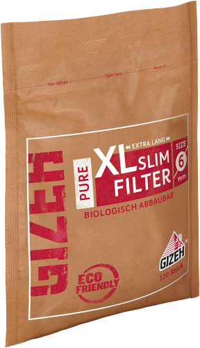 Gizeh Pure XL Slim Filters Biodegradable – 10x120 – Affordable