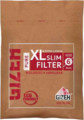 Gizeh Pure XL Slim Filters Biodegradable – 10x120 – Affordable