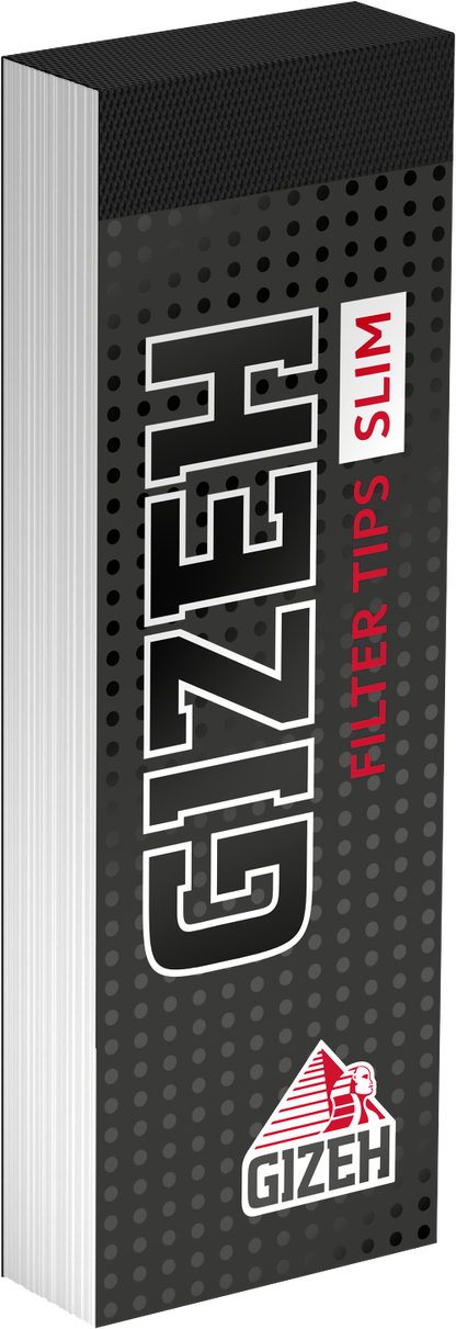 Gizeh Black Filter Tips Slim + Papers – 35 Sheets (Box of 24)