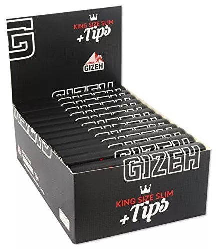 Gizeh Black King Size Slim Papers + Filter Tips - 26 booklets Buy online