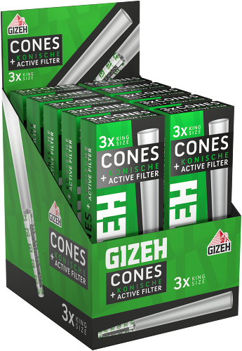 Gizeh Black Cones + Konische Aktivfilter 10x3er Günstig