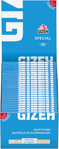 Gizeh Special Blau Zigarettenpapier 50 Blättchen Günstig