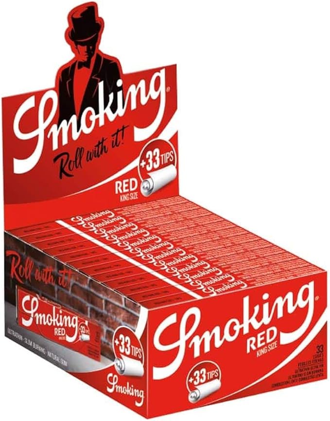 SMOKING RED Plus Tips King Size Packung